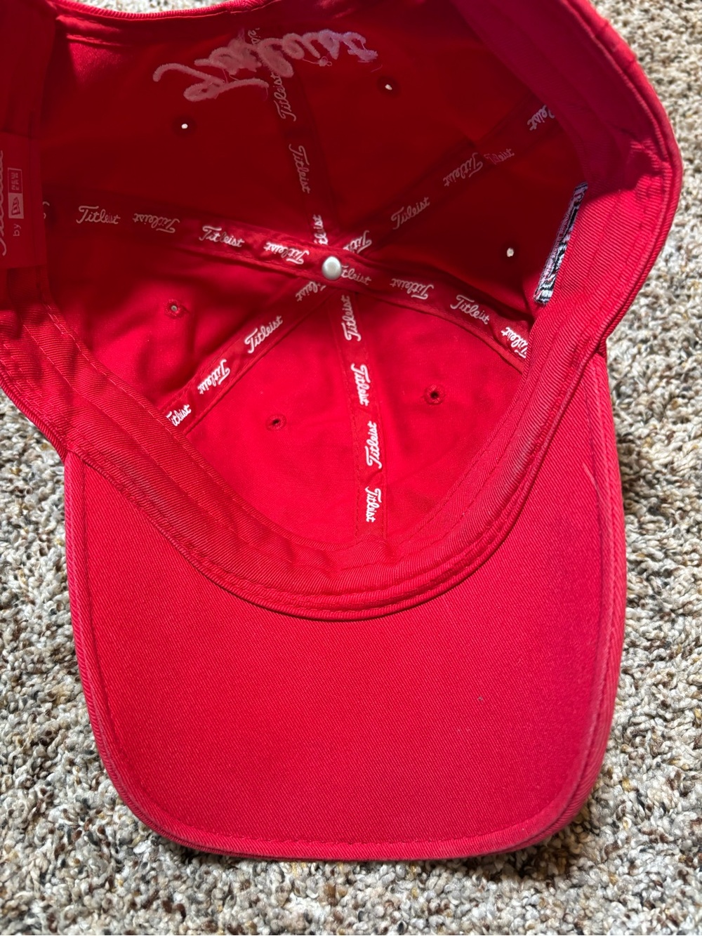 239. Titleist White Script Red Golf Cap Texas Tech - Picture 4 of 7